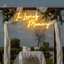 In Loving Memory Led Neon Sign Light, Neon Light Sign For Wedding