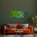 Lucky 2 St Patrick's Day Artwork Led Neon Sign Light