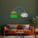 Gold And Cloud Saint Patrick's Day Artwork Led Neon Sign Light