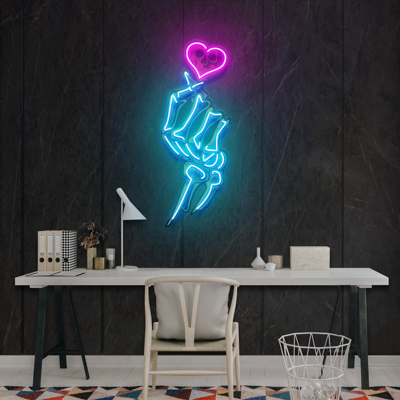 Love Handsign Artwork Led Neon Sign Light