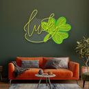 Lucky St Patrick's Day Artwork Led Neon Sign Light