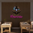 Manicure Artwork Led Neon Sign Light, Nail Salon Decoration