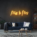Miss To Mrs Led Neon Sign Light