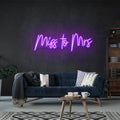 Miss To Mrs Led Neon Sign Light