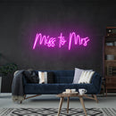 Miss To Mrs Led Neon Sign Light
