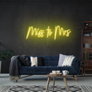 Miss To Mrs Led Neon Sign Light