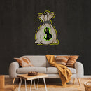 Cash Bag Artwork Led Neon Sign Light