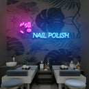 Hands Nail Polish Artwork Led Neon Sign Light, Nail Salon Decoration