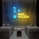 Nail Polish 1 Artwork Led Neon Sign Light, Nail Salon Decoration