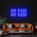 No Pain No Gain Led Neon Sign Light