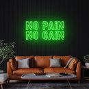 No Pain No Gain Led Neon Sign Light
