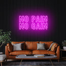No Pain No Gain Led Neon Sign Light