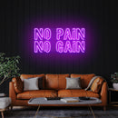 No Pain No Gain Led Neon Sign Light