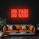 No Pain No Gain Led Neon Sign Light