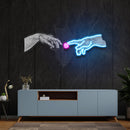 Touching Hand Artwork Led Neon Sign Light