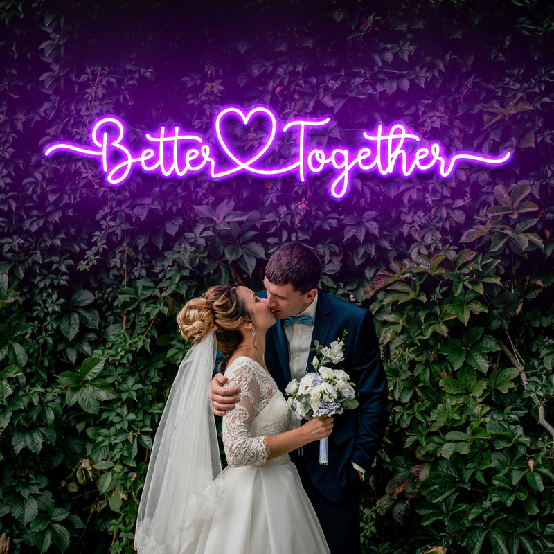 Better Together 3 Wedding Led Neon Sign Light