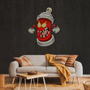 Angry Fire Hydrant Artwork Led Neon Sign Light