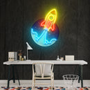 Rocket Artwork Led Neon Sign Light