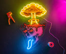 Skull Boom Art work Led Neon Sign Light, Custom Neon Sign, Home Decoration