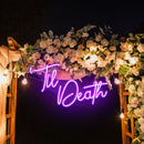 Custom Neon Name Sign Wedding, Til Death Wedding Neon Sign Light, Wedding Neon Sign Ideas
