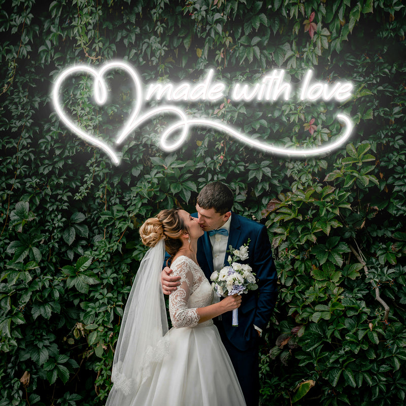 Made With Love Wedding Led Neon Sign Light