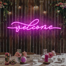 Welcome Led Neon Sign Light