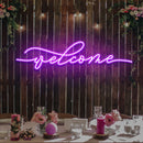 Welcome Led Neon Sign Light