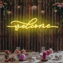 Welcome Led Neon Sign Light