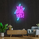 Yes Girl Yes Artwork Led Neon Sign Light